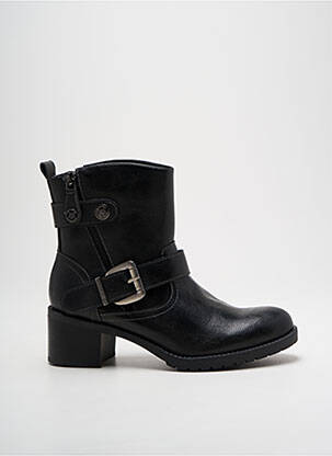 Bottines/boots matière lisse talon de 4 à 6cm noir CHATTAWAK femme
