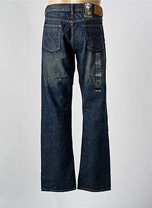 Jeans coupe droite effet usé délavé taille normale bleu LRG homme