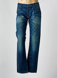 Jeans coupe droite fermeture boutonnée sur le devant taille normale bleu JAPAN RAGS homme