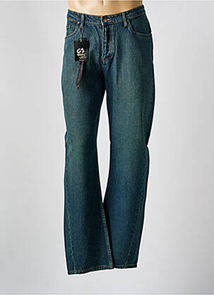 Jeans coupe droite fermeture boutonnée sur le devant taille normale bleu C1 DENIM homme