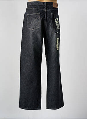 Jeans coupe large poches taille normale noir C1 DENIM homme