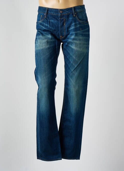 Jeans coupe droite fermeture boutonnée sur le devant taille normale bleu JAPAN RAGS homme