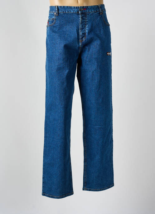 Jeans coupe droite bleu SPLIT pour homme