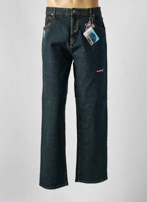 Jeans coupe droite bleu SPLIT pour homme