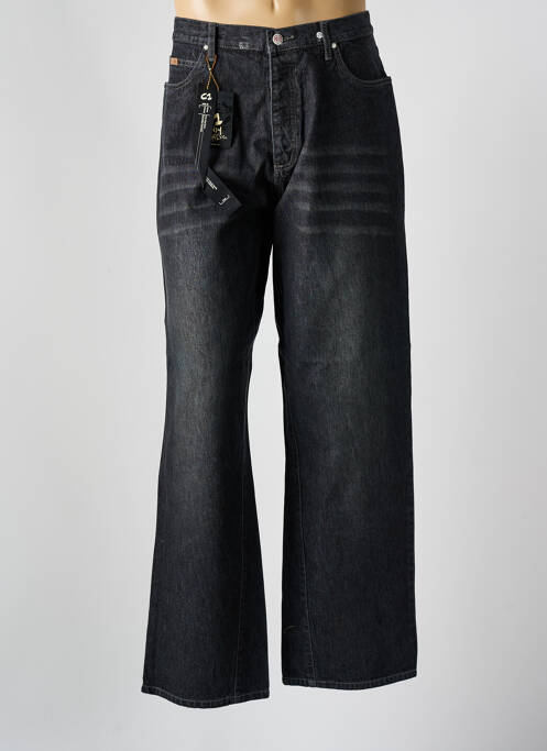 Jeans coupe large noir C1 DENIM pour homme