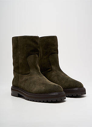 Bottines/boots fourrée talon de 4 à 6cm vert JIMMY CHOO femme