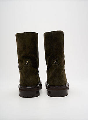 Bottines/boots fourrée talon de 4 à 6cm vert JIMMY CHOO femme