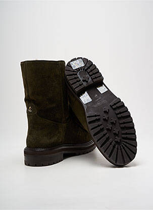 Bottines/boots fourrée talon de 4 à 6cm vert JIMMY CHOO femme
