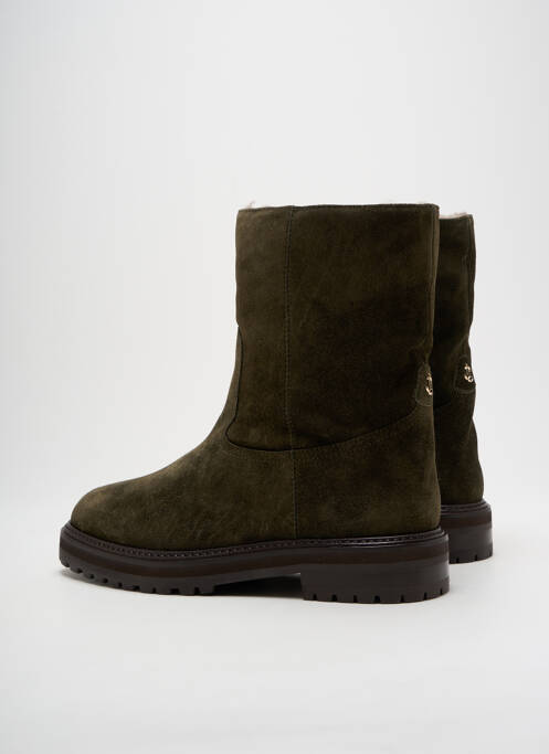 Bottines/boots fourrée talon de 4 à 6cm vert JIMMY CHOO femme