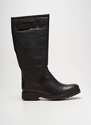 Bottes matière lisse talon plat jusqu'à 3cm marron AIGLE femme