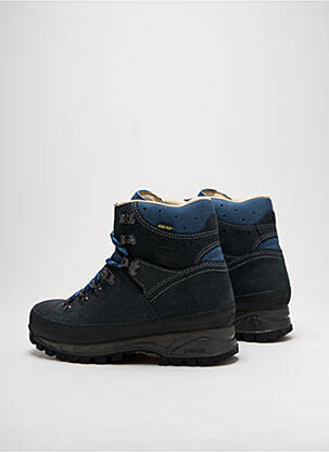 Baskets nubuck talon de 4 à 6cm bleu MEINDL femme