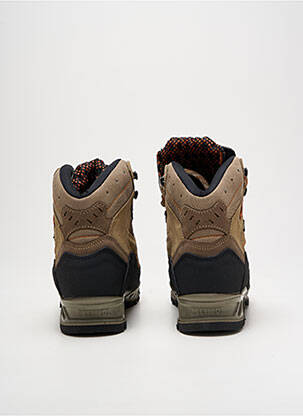 Baskets nubuck talon plat jusqu'à 3cm beige MEINDL femme