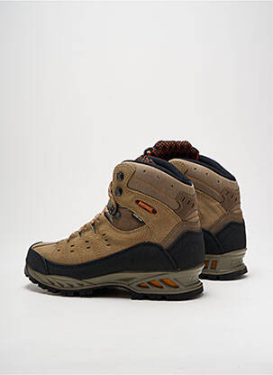 Baskets nubuck talon plat jusqu'à 3cm beige MEINDL femme