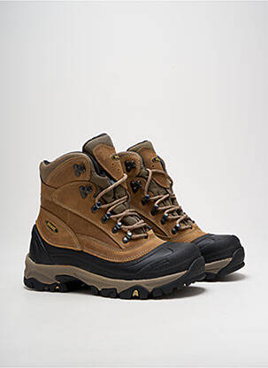 Baskets bout rond talon de 4 à 6cm marron MEINDL femme
