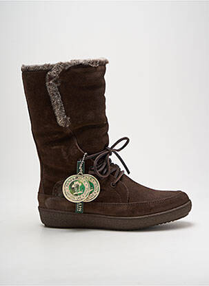 Bottes fourrée talon plat jusqu'à 3cm marron PANAMA JACK femme
