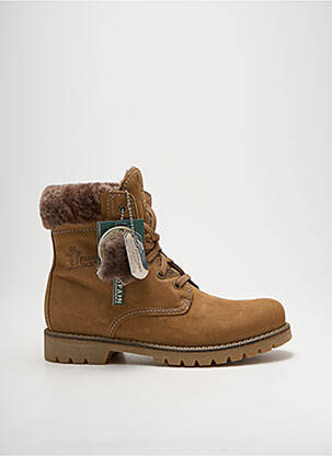 Bottines/boots fourrée talon plat jusqu'à 3cm marron PANAMA JACK femme