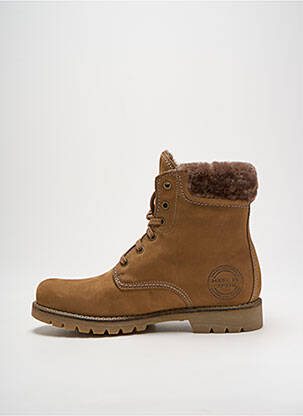 Bottines/boots fourrée talon plat jusqu'à 3cm marron PANAMA JACK femme