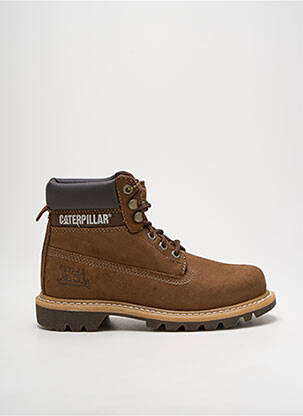 Bottines/boots fermeture lacets talon bas marron CAT homme