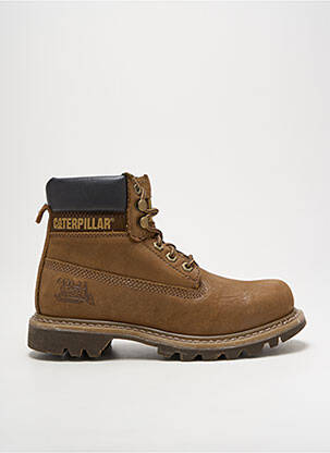 Bottines/boots fermeture lacets talon bas marron CAT homme