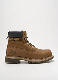 Bottines/boots fermeture lacets talon bas marron CAT homme