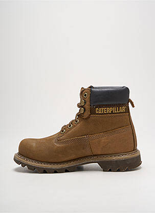 Bottines/boots fermeture lacets talon bas marron CAT homme