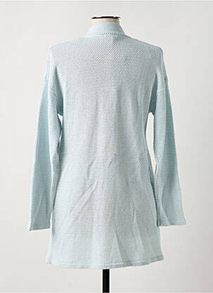 Gilet manches longues stretch bleu MARBLE femme