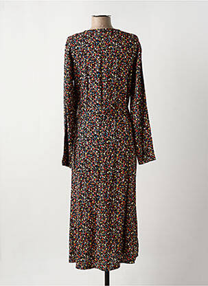 Robe longue manches longues manches longues noir AGATHE & LOUISE femme