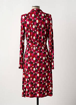 Robe mi-longue manches longues manches longues rouge SURKANA femme