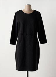 Robe mi-longue manches longues manches longues noir CONCEPT K femme