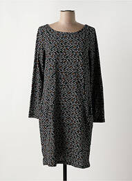 Robe mi-longue manches longues manches longues noir SURKANA femme