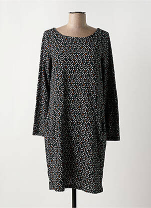 Robe mi-longue manches longues manches longues noir SURKANA femme