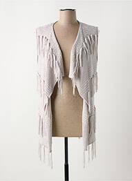 Gilet sans manche coupe cintrée gris MARBLE femme