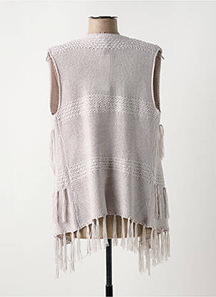Gilet sans manche coupe cintrée gris MARBLE femme