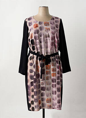 Robe mi-longue manches longues manches longues rose JEAN DELFIN femme