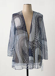 Gilet manches longues manches 3/4 bleu JEAN DELFIN femme