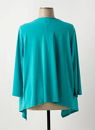 Gilet manches longues manches 3/4 bleu GUY DUBOUIS femme