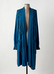 Gilet manches longues bleu BOHÉME pour femme seconde vue