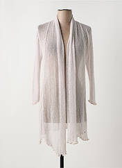 Gilet manches longues gris MARBLE pour femme seconde vue