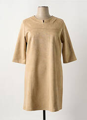 Robe mi-longue beige PLURIELLES pour femme seconde vue