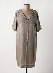 Robe mi-longue marron FRED SABATIER pour femme seconde vue