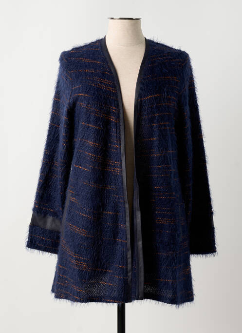 Gilet manches longues bleu MERI & ESCA pour femme