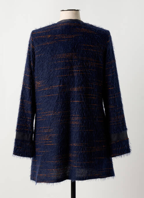 Gilet manches longues bleu MERI & ESCA femme