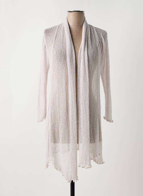 Gilet manches longues gris MARBLE pour femme