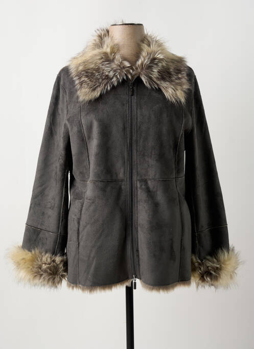 Manteau court gris ROFA FASHION GROUP pour femme