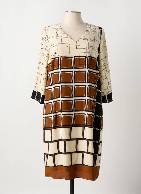 Robe mi-longue beige MERI & ESCA pour femme