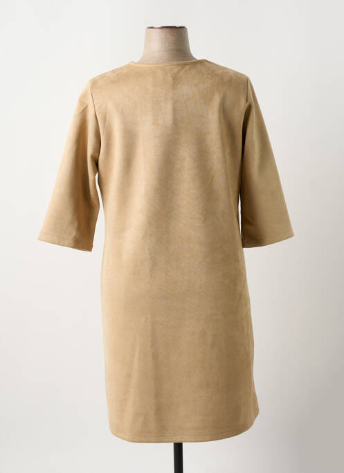 Robe mi-longue beige PLURIELLES femme