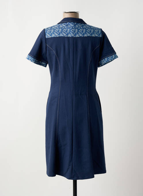 Robe mi-longue bleu GUY DUBOUIS pour femme