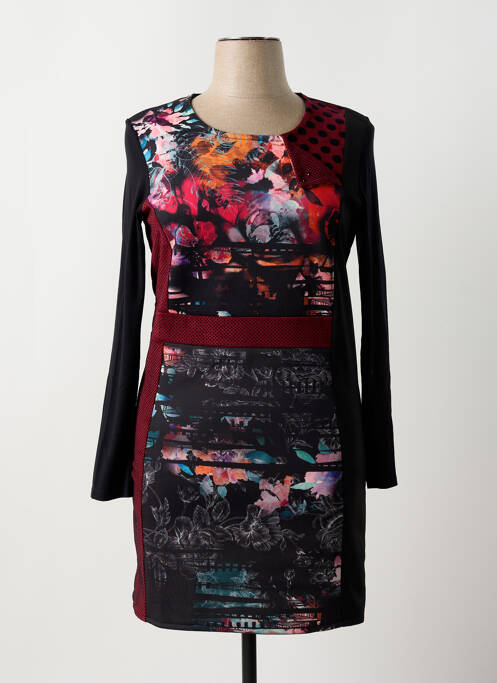 Robe mi-longue noir GUY DUBOUIS pour femme