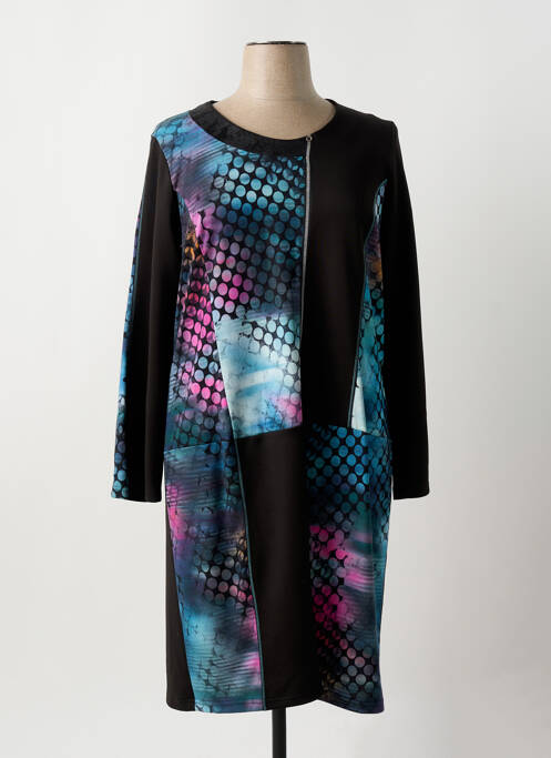 Robe mi-longue noir GUY DUBOUIS pour femme