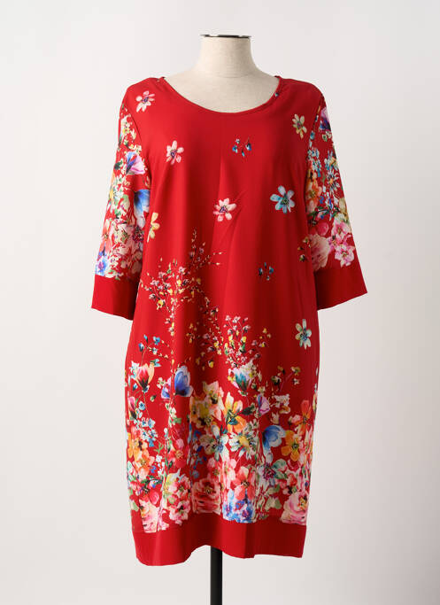 Robe mi-longue rouge FRED SABATIER pour femme